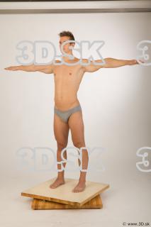 Whole body athelete modeling t pose of Timothy 0002